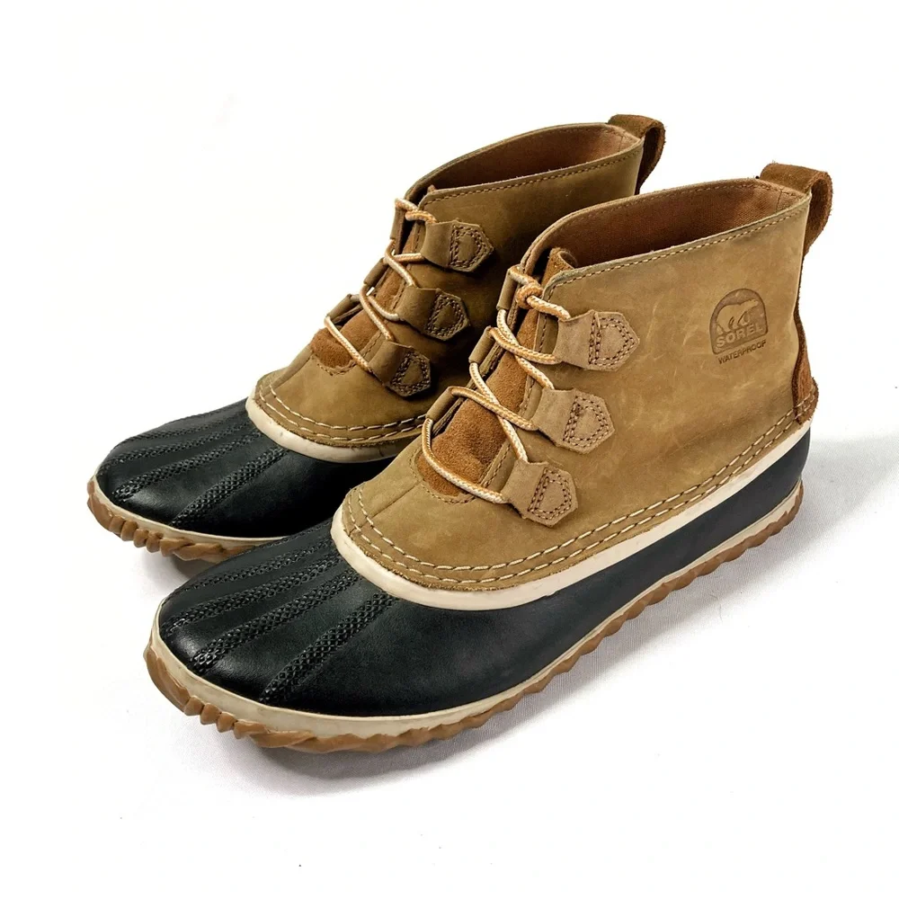 Sorel Out N About Lace Up Duck Boots Size 7 - Picture 5 of 8